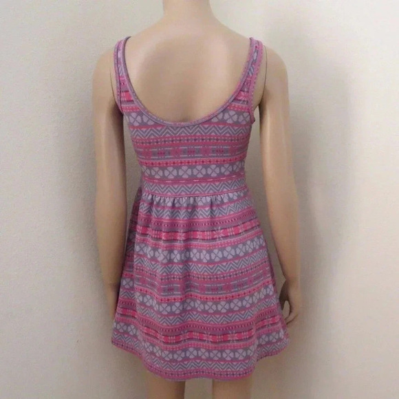 Hollister Patterned Mini Dress Size Small Purple - Picture 5 of 5